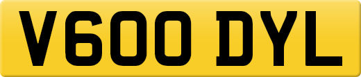 V600 DYL private number plate